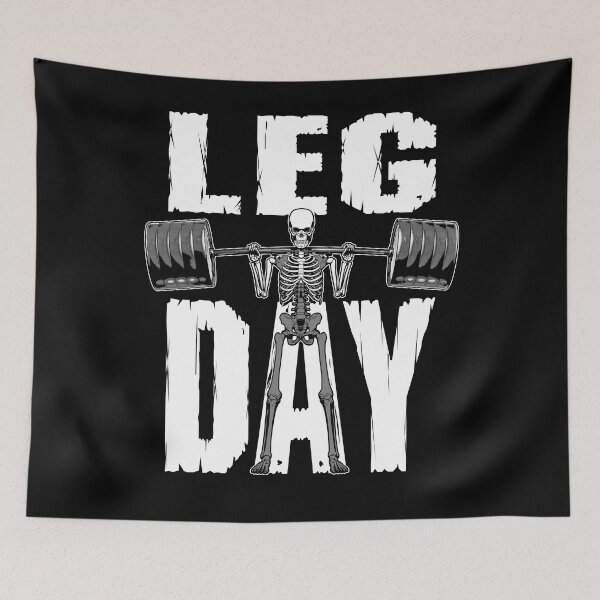 Item preview, Leg Day Squat Skeleton Gym Fitness Training designed and sold by GrandeDuc.