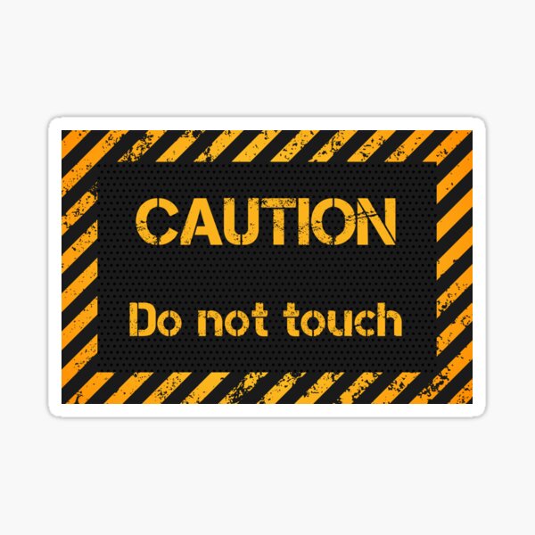 Do Not Touch Braille Humor Patch 