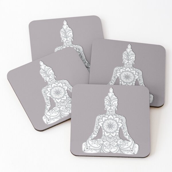 Item preview, Buddha Mandala in White designed and sold by squishyrainbow.