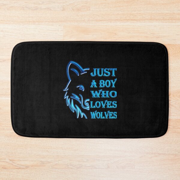 Item preview, Just A Boy Who Loves Wolves Essential Classic Sticker And Shirt Design designed and sold by Glike.