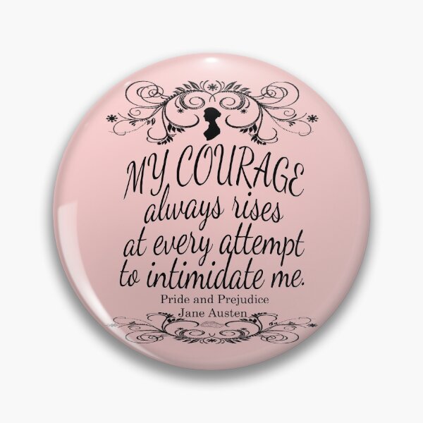 Item preview, Jane Austen My Courage Always Rises Quote Book Club Literary Gift designed and sold by TopTeeShop.