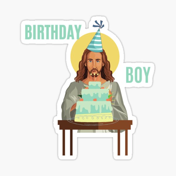 Item preview, Who's ready for my Birthday -  Funny Jesus Birthday Boy designed and sold by Irelene.