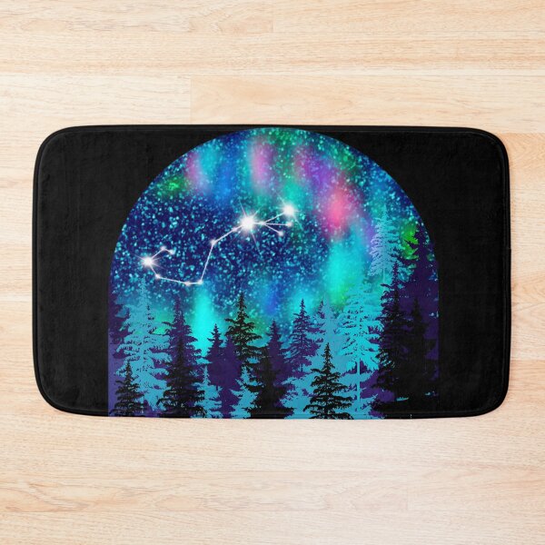 Item preview, Aurora borealis and Scorpio Zodiac sign constellation  designed and sold by orangerinka.