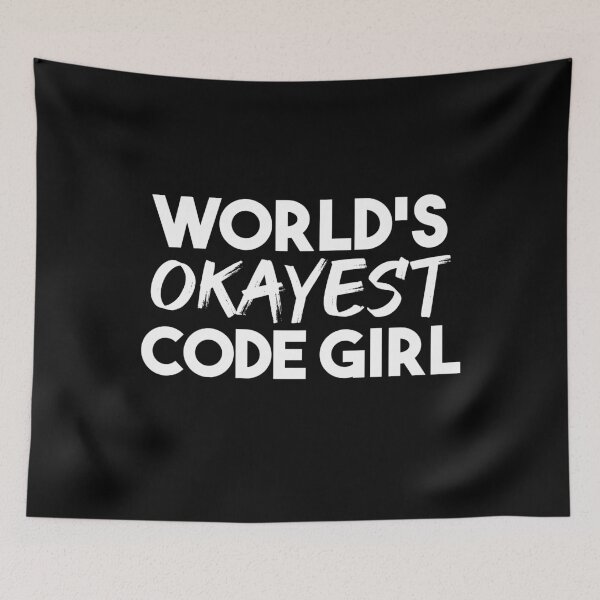 Item preview, World's Okayest Code Girl designed and sold by jacks-tees.
