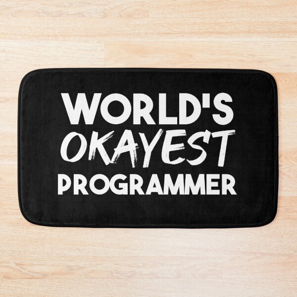 Item preview, World's Okayest Programmer designed and sold by jacks-tees.