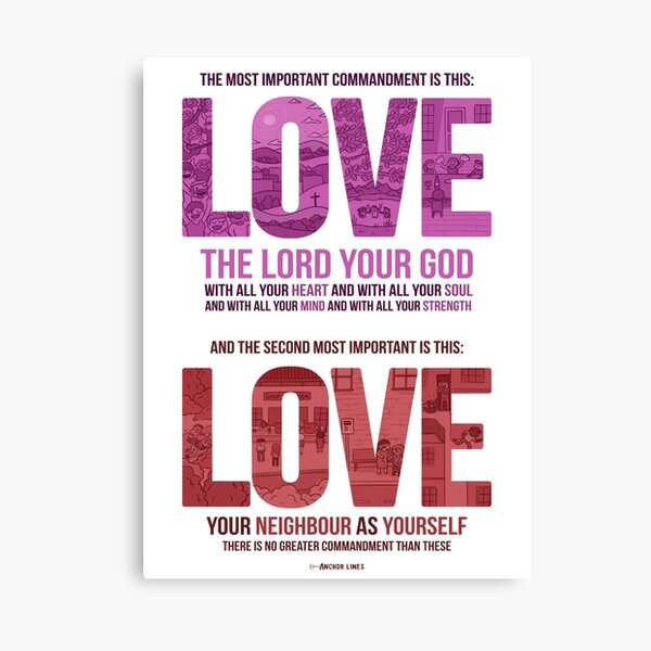 Item preview, The Greatest Commandment designed and sold by OneLeggedKiwi.