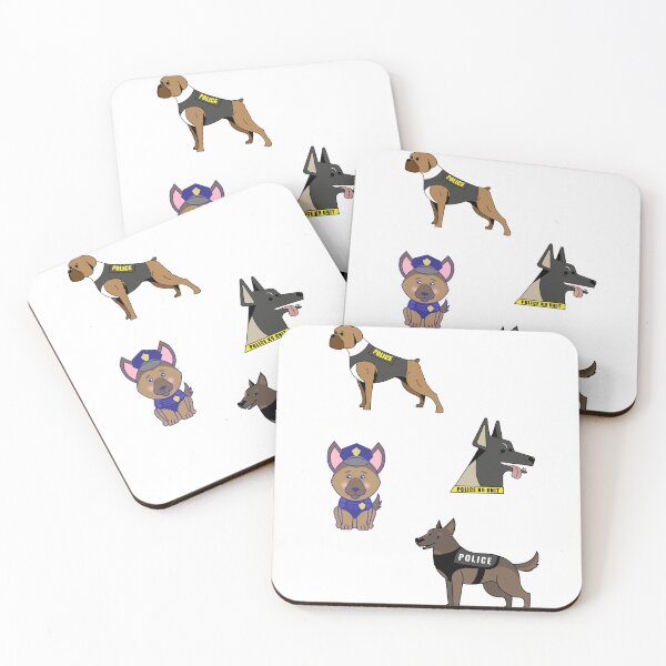 Item preview, Police Dog Sticker Pack Essential Animal Design designed and sold by Glike.