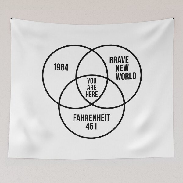 Item preview, 1984 Brave New World Fahrenheit 451 Conspiracy designed and sold by JackCurtis1991.