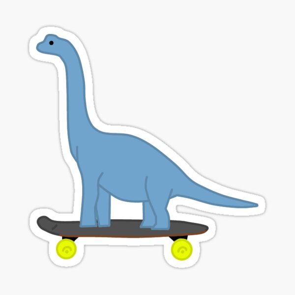 Skateboarding Dino Stickers – Silveraze Co.