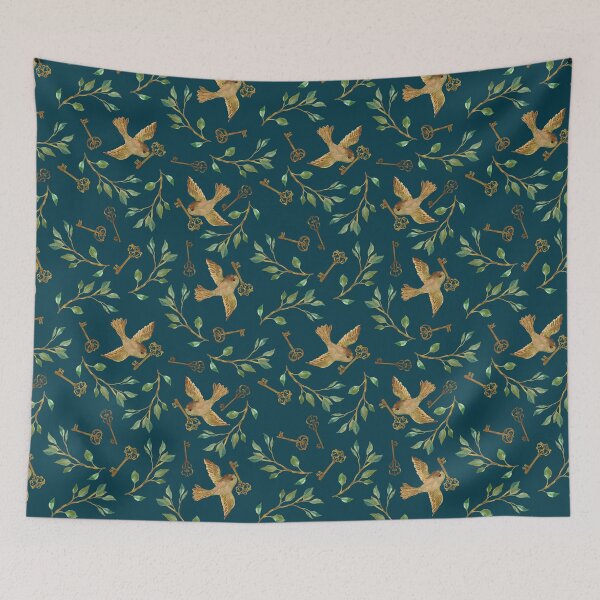 Item preview, Birds and Keys Magical Mystery Garden designed and sold by Cecilia Mok.