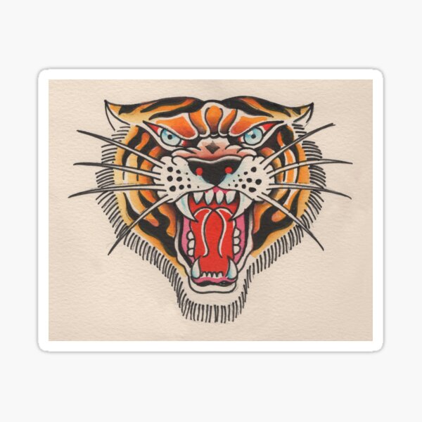 Tiger Tattoo Flash , Tigers down transparent background PNG clipart |  HiClipart