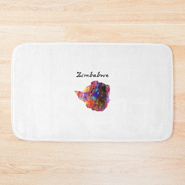 Item preview, Zimbabwe 643 Watercolor Map Yoga Quote Definition designed and sold by vividpixelusa.