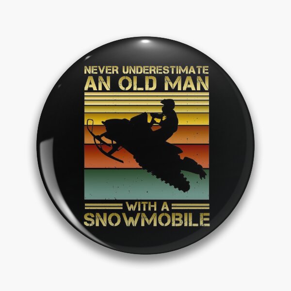 Item preview, Never Underestimate An Old Man With A Snowmobile Lover Gift designed and sold by issambak.
