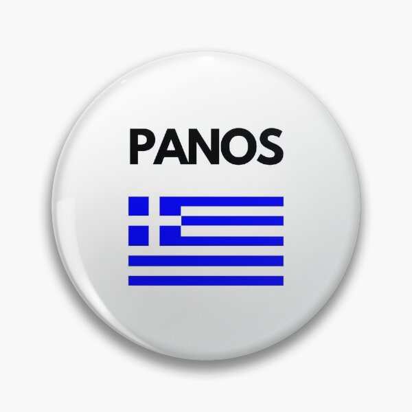 Item preview, Panos Greek Name with Greek Flag Design designed and sold by TheGreekGuy.