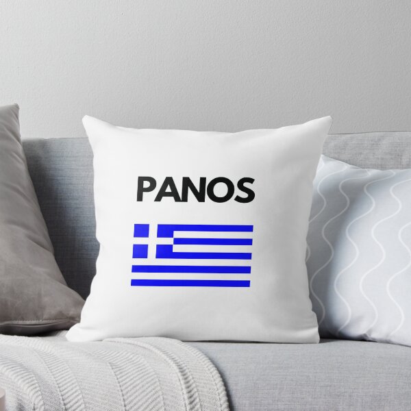 Item preview, Panos Greek Name with Greek Flag Design designed and sold by TheGreekGuy.