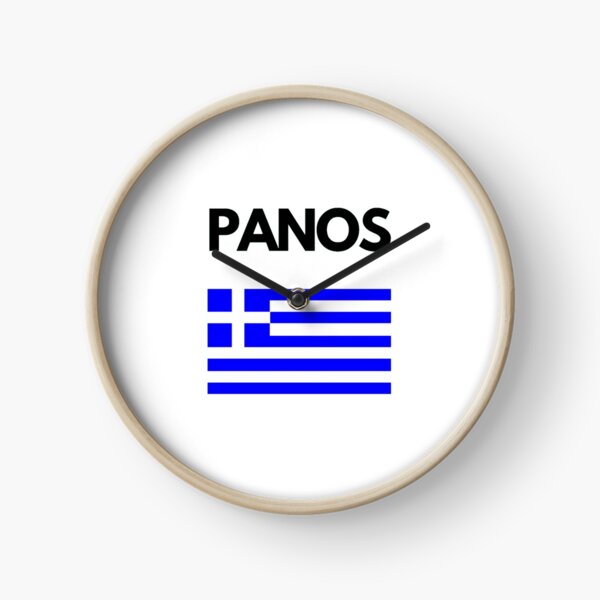 Greek Flag Greece Sign 2 Ring Neon Clock 