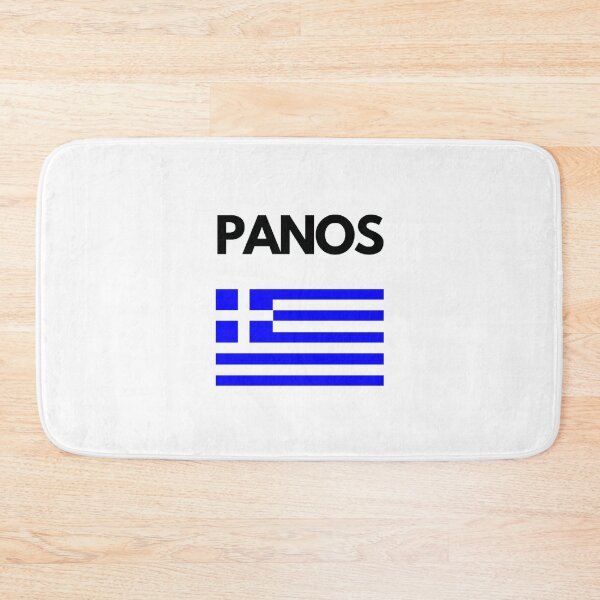 Item preview, Panos Greek Name with Greek Flag Design designed and sold by TheGreekGuy.