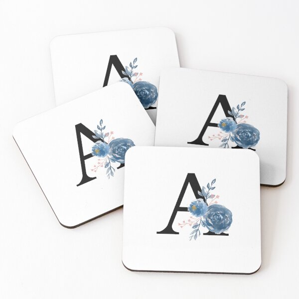 Item preview, Monogram Floral Watercolor Letter A designed and sold by owliedesign.