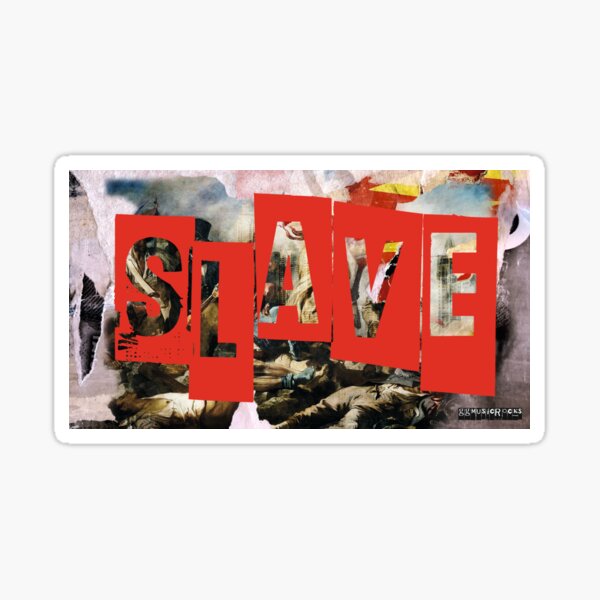 SLAVE Debüt CD Collage Titel Sticker