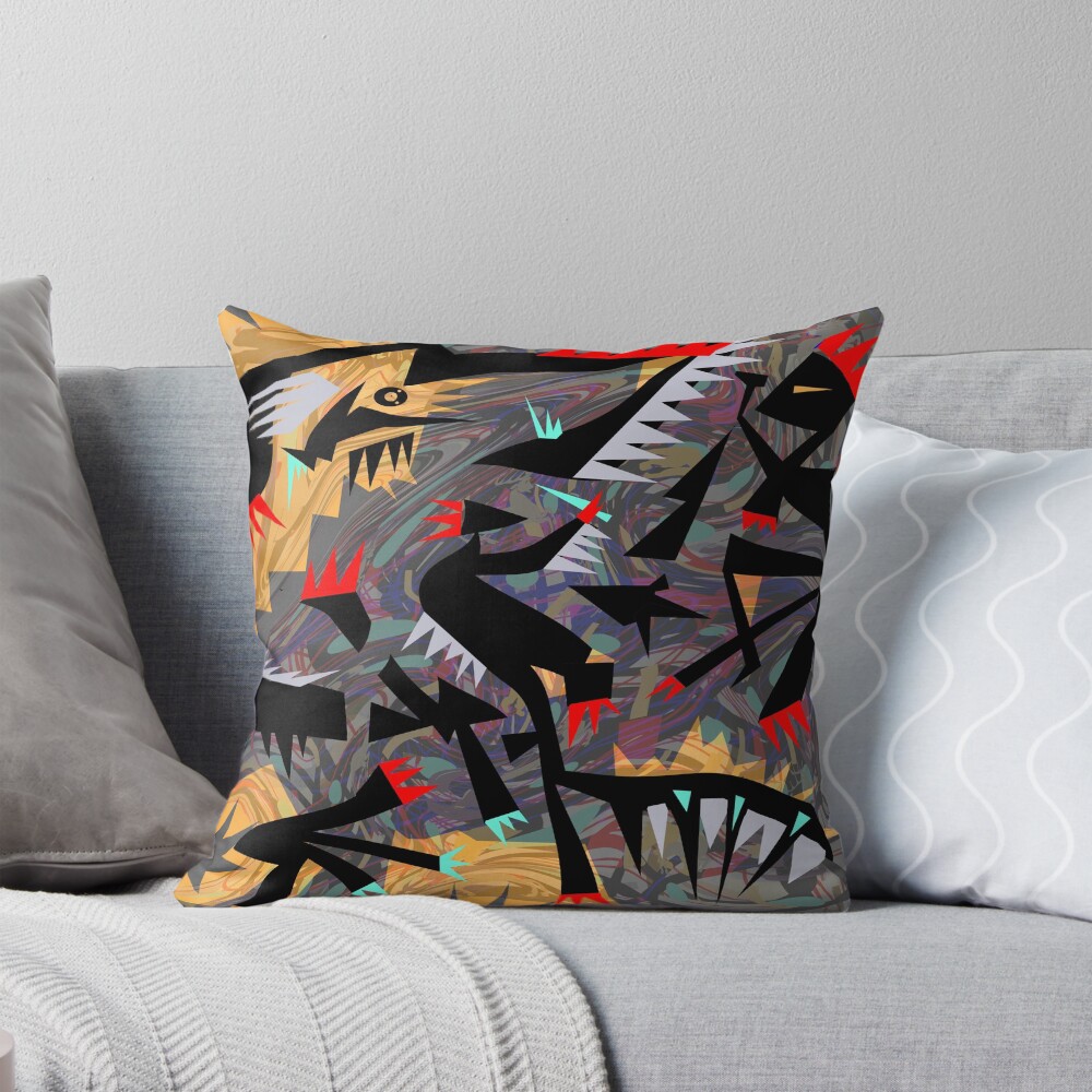 Item preview, Throw Pillow designed and sold by LBionicArt.