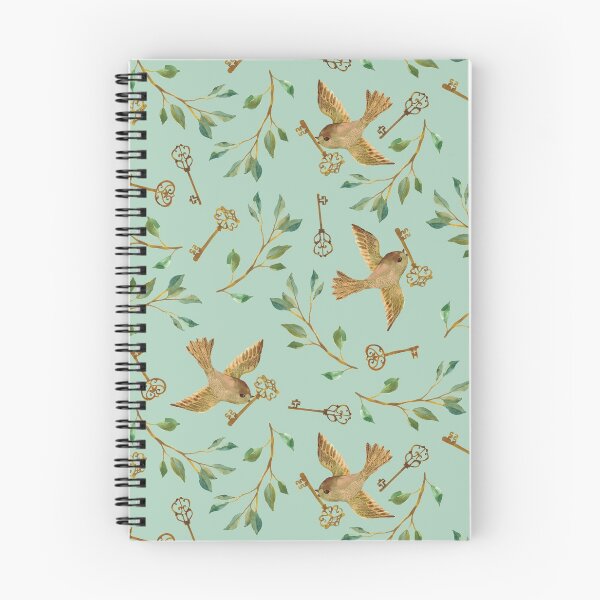 Item preview, Birds and Keys Celadon Magical Mystery Garden designed and sold by Cecilia Mok.