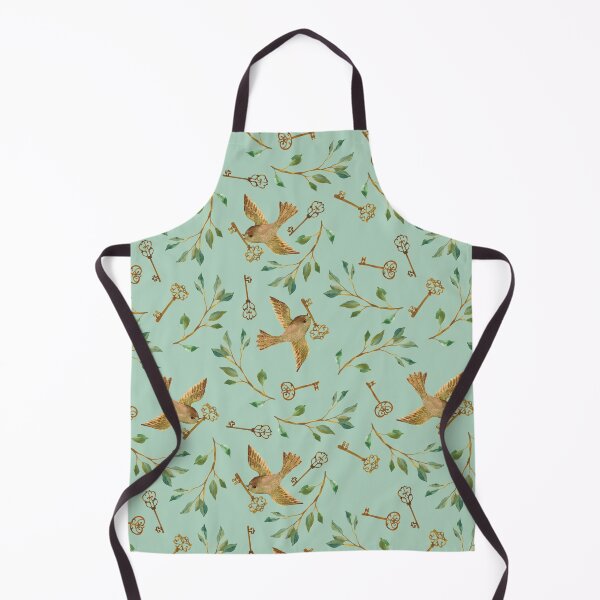 Item preview, Birds and Keys Celadon Magical Mystery Garden designed and sold by Cecilia Mok.