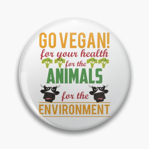 Item preview, Go vegan for your health, animals and the environment designed and sold by Thunderceptor.