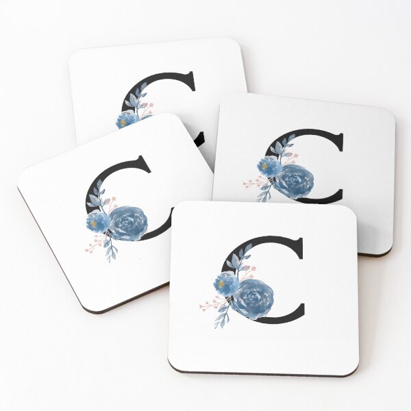 Item preview, Monogram Floral Watercolor Letter C designed and sold by owliedesign.