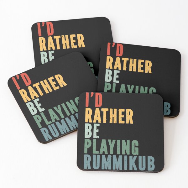 Item preview, I'd Rather Be Playing Rummikub Grunge designed and sold by Eatmyshirtz.