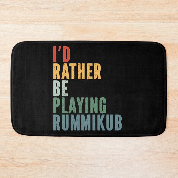 Item preview, I'd Rather Be Playing Rummikub Grunge designed and sold by Eatmyshirtz.