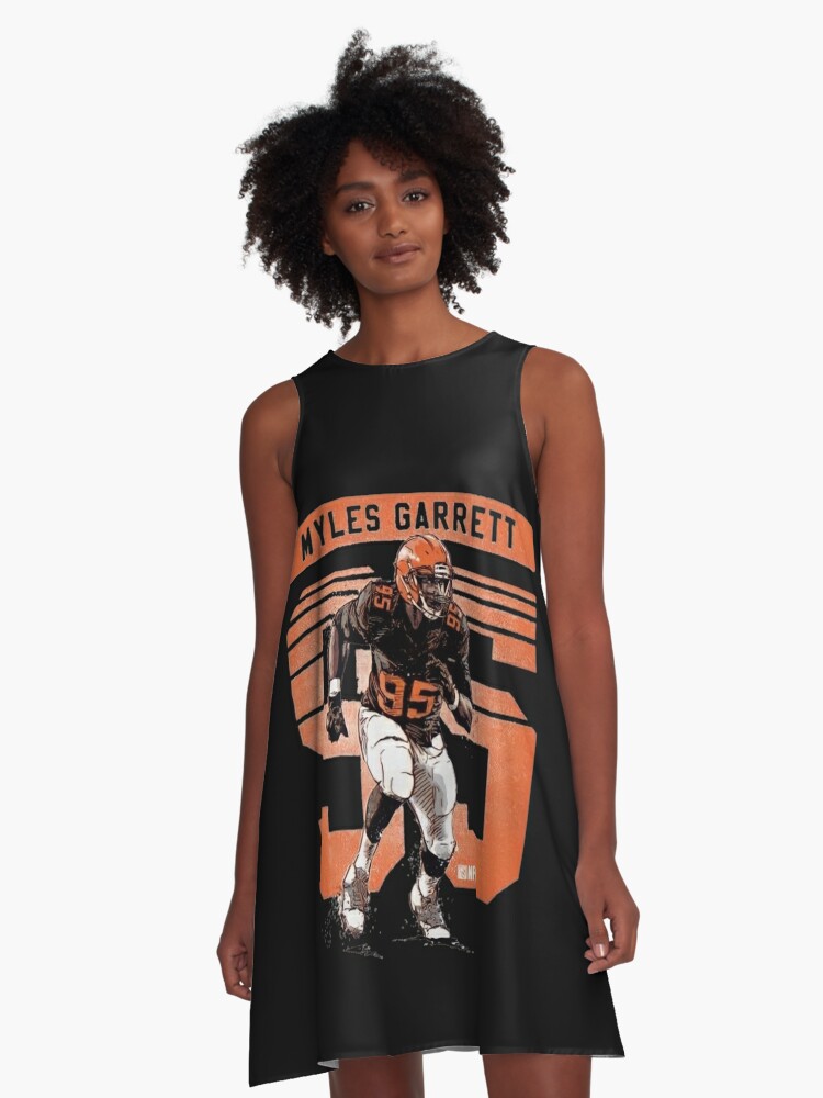 Myles Garrett 95 for Cleveland Browns fans A-Line Dress for Sale