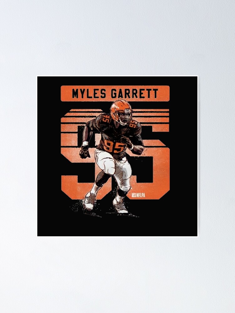 Myles Garrett 95 for Cleveland Browns fans' Poster for Sale by Simo-Sam