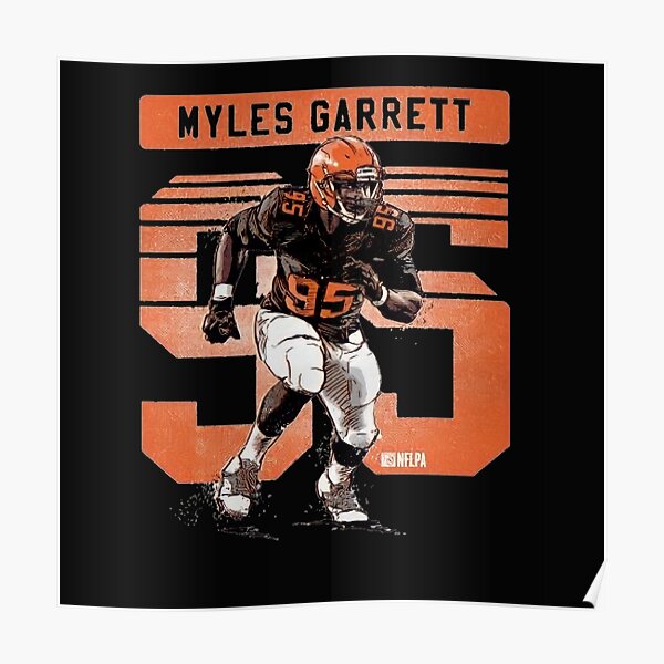 Myles Garrett Cleveland Browns Defensive End Art Wall Room Poster