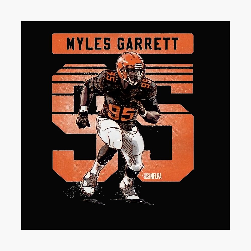 Myles Garrett 95 for Cleveland Browns fans' Poster for Sale by Simo-Sam