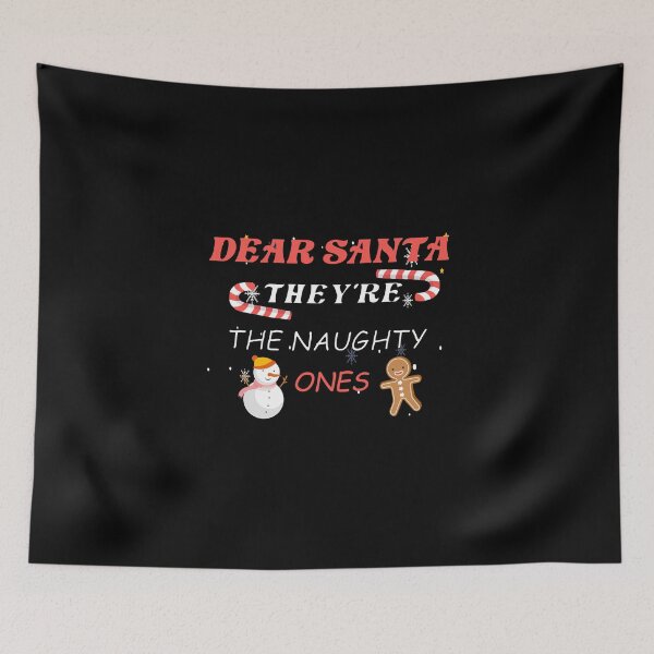 Item preview, DEAR SANTA THEY'RE THE NAUGHTY ONES FUNNY CHRISTMAS WITH CANDY MAN AND SNOWMAN designed and sold by AchrafOc.