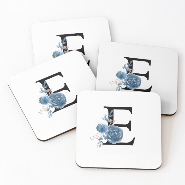 Item preview, Monogram Floral Watercolor Letter E designed and sold by owliedesign.