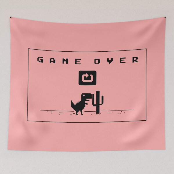 Item preview, Dinosaur Game Over designed and sold by nikkobonz.