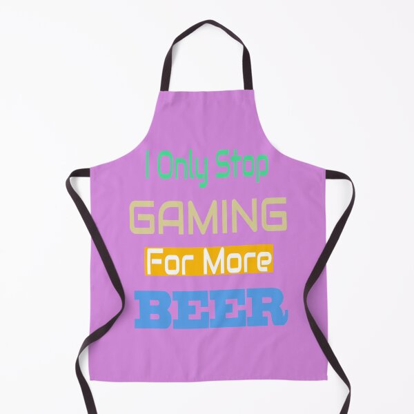 Item preview, I ONLY STOP GAMING FOR MORE BEER designed and sold by AVOGATO KITTY KAT CAT.