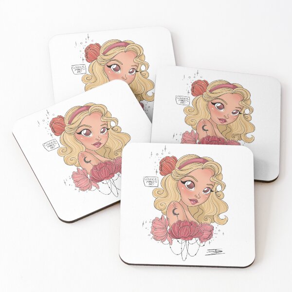 Item preview, Peony Tattoo Girl  designed and sold by GingerMakesArt.