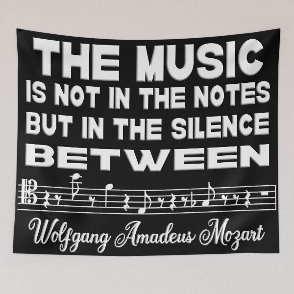 Item preview, THE MUSIC IS NOT IN THE NOTES - MOZART QUOTE  designed and sold by Ralek.