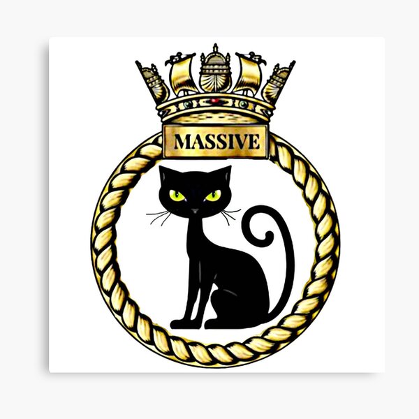 H.M.S MASSIVE Canvas Print
