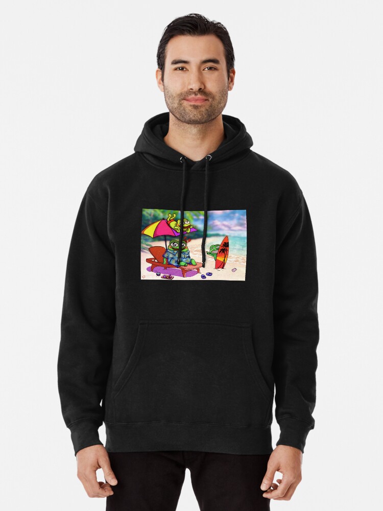 beach pullover hoodie