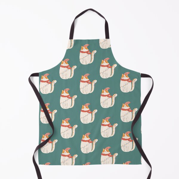 Item preview, Cute winter Christmas cat designed and sold by NomadMessenger.