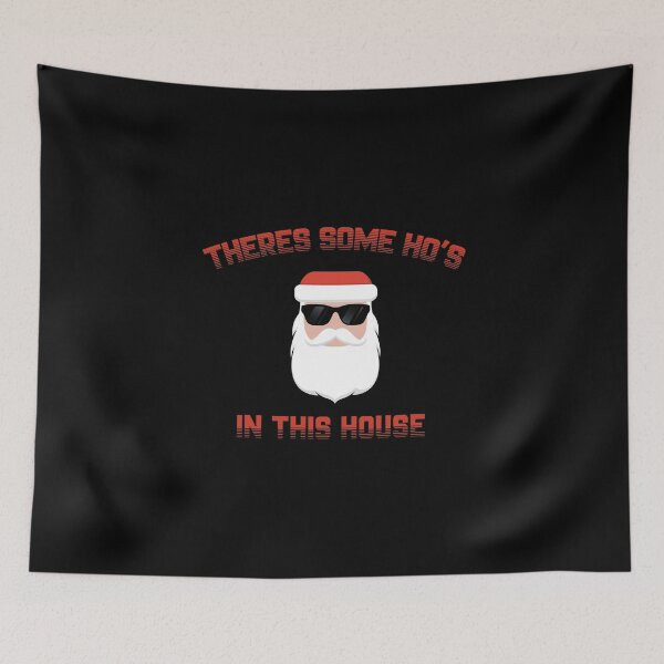 Item preview, THERES SOME HOS IN THIS HOUSE FUNNY CHRISTMAS RETRO designed and sold by AchrafOc.