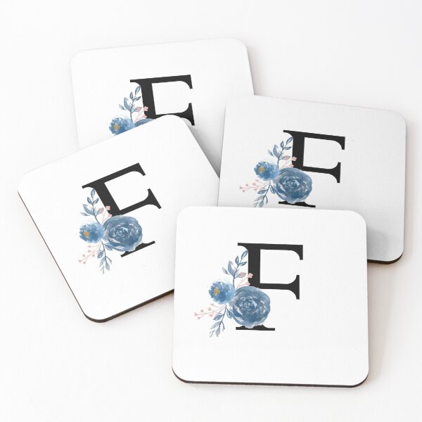 Item preview, Monogram Floral Watercolor Letter F designed and sold by owliedesign.