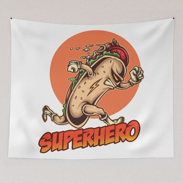 Item preview, Hot Dog SuperHero Foodie Hero. I Love Hot Dogs designed and sold by ProjectX23.