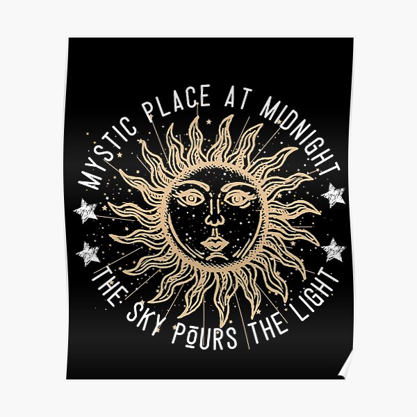 Wierd vintage sun Poster