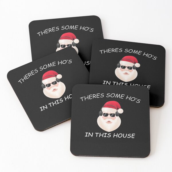 Item preview, THERES SOME HOS IN THIS HOUSE FUNNY CHRISTMAS WITH CASQUE AND GLASSES STYLE designed and sold by AchrafOc.