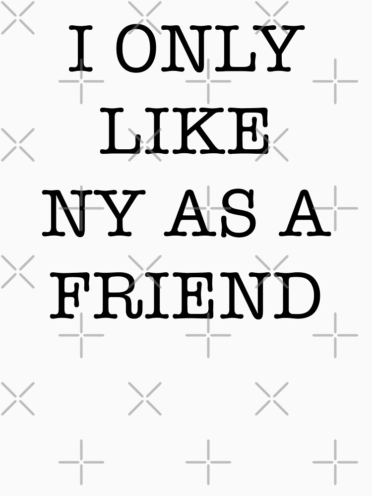 Funny I Love NY Parody T-Shirt | I Hate New York Hoodie / Ash / 3X