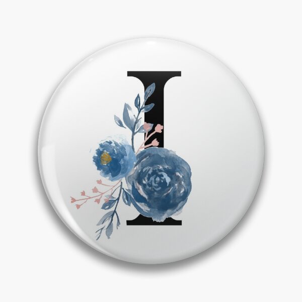 Item preview, Monogram Floral Watercolor Letter I designed and sold by owliedesign.
